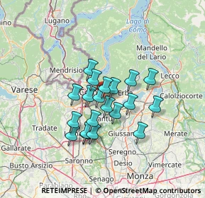 Mappa Via G. Morandi, 22030 Lipomo CO, Italia (9.854)