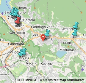 Mappa Via ai Ronchi, 22030 Lipomo CO, Italia (2.844)