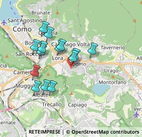 Mappa Via ai Ronchi, 22030 Lipomo CO, Italia (1.60071)