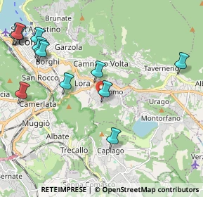 Mappa Via ai Ronchi, 22030 Lipomo CO, Italia (2.58615)