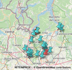 Mappa Via ai Ronchi, 22030 Lipomo CO, Italia (15.126)