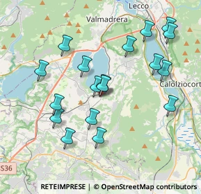 Mappa Via Vittorio Veneto, 23848 Oggiono LC, Italia (3.80056)