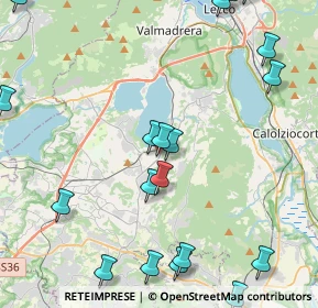 Mappa Via Vittorio Veneto, 23848 Oggiono LC, Italia (5.8245)