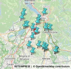 Mappa Via Vittorio Veneto, 23848 Oggiono LC, Italia (6.6325)