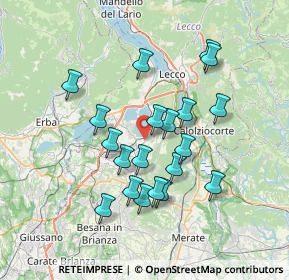 Mappa Via Vittorio Veneto, 23848 Oggiono LC, Italia (6.427)