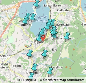 Mappa Via Vittorio Veneto, 23848 Oggiono LC, Italia (1.851)
