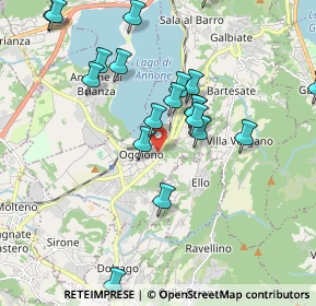 Mappa Via Vittorio Veneto, 23848 Oggiono LC, Italia (2.032)