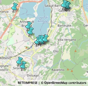 Mappa Via Vittorio Veneto, 23848 Oggiono LC, Italia (2.055)