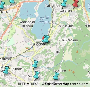 Mappa Via Vittorio Veneto, 23848 Oggiono LC, Italia (3.13818)