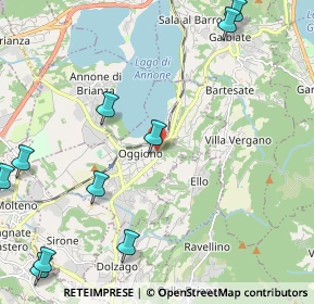 Mappa Via Vittorio Veneto, 23848 Oggiono LC, Italia (3.06)