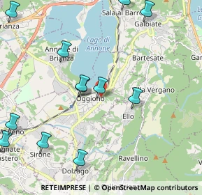 Mappa Via Vittorio Veneto, 23848 Oggiono LC, Italia (2.55667)