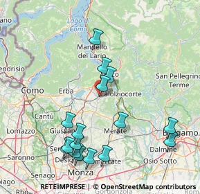 Mappa Via Vittorio Veneto, 23848 Oggiono LC, Italia (17.0875)