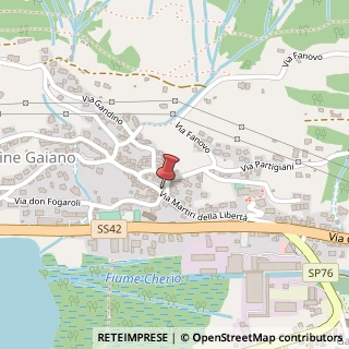 Mappa Via Martiri della Libertà, 22, 24060 Endine Gaiano, Bergamo (Lombardia)