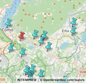 Mappa Via Luciano Manara, 22032 Albese Con Cassano CO, Italia (5.8835)