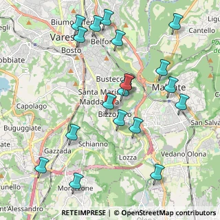 Mappa Via Ruggero Settimo, 21100 Varese VA, Italia (2.23947)