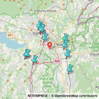 Mappa Via Ruggero Settimo, 21100 Varese VA, Italia (3.49273)