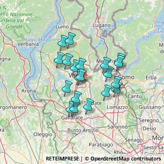 Mappa Via Ruggero Settimo, 21100 Varese VA, Italia (10.988)