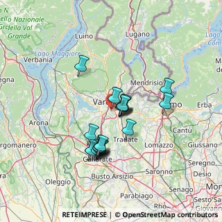 Mappa Via Ruggero Settimo, 21100 Varese VA, Italia (11.43)