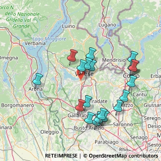 Mappa Via per Buguggiate, 21100 Varese VA, Italia (16.289)