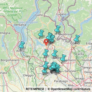Mappa Via per Buguggiate, 21100 Varese VA, Italia (14.7295)