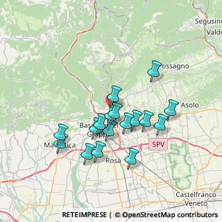 Mappa Via Vincenzo Monti, 36060 Romano D'ezzelino VI, Italia (6.22529)