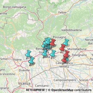 Mappa Via Vincenzo Monti, 36060 Romano D'ezzelino VI, Italia (10.07118)