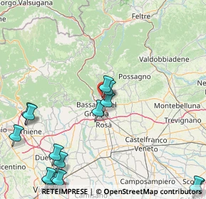 Mappa Via Vincenzo Monti, 36060 Romano D'ezzelino VI, Italia (23.38267)