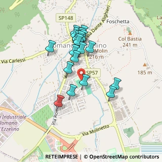 Mappa Via Vincenzo Monti, 36060 Romano D'ezzelino VI, Italia (0.4035)