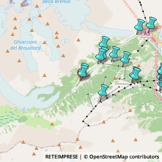 Mappa Plan Veny, 11013 Courmayeur AO, Italia (3.09167)