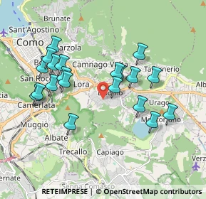 Mappa Via Enrico Fermi, 22030 Lipomo CO, Italia (1.815)