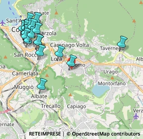 Mappa Via Enrico Fermi, 22030 Lipomo CO, Italia (2.5515)