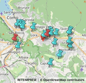 Mappa Via Enrico Fermi, 22030 Lipomo CO, Italia (1.7115)