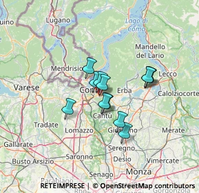 Mappa Via Enrico Fermi, 22030 Lipomo CO, Italia (8.90667)