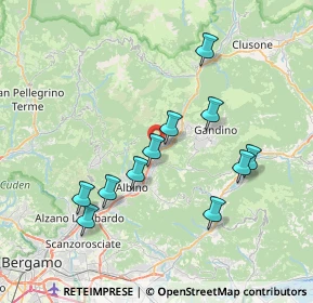 Mappa Via Battisti, 24025 Gazzaniga BG, Italia (7.10545)