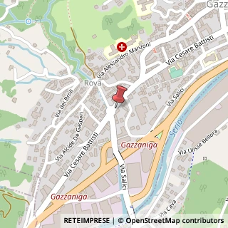 Mappa Via C. Battisti, 121, 24025 Gazzaniga, Bergamo (Lombardia)
