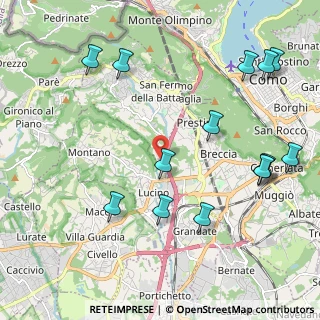 Mappa Como - Nuovo Ospedale S. Anna, 22020 San Fermo della Battaglia CO, Italia (2.5)