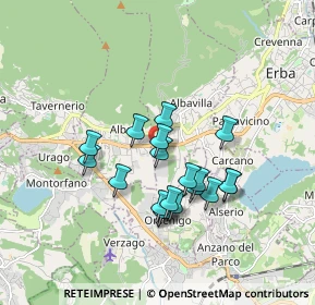 Mappa Via Padre Meroni, 22031 Albavilla CO, Italia (1.44526)