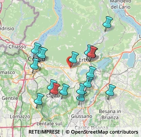 Mappa Via Padre Meroni, 22031 Albavilla CO, Italia (6.96556)