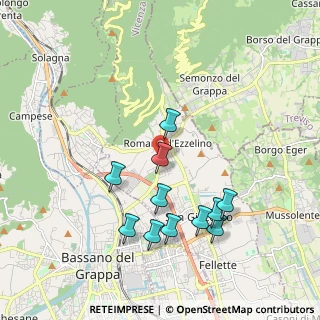 Mappa Via Enrico Fermi, 36060 Romano D'ezzelino VI, Italia (1.88727)
