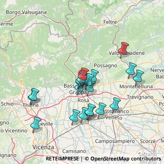 Mappa Via Enrico Fermi, 36060 Romano D'ezzelino VI, Italia (13.5145)