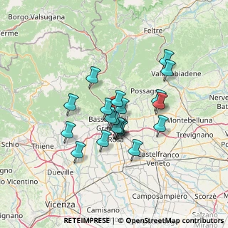 Mappa Via Enrico Fermi, 36060 Romano D'ezzelino VI, Italia (10.6265)