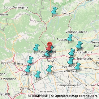 Mappa Via Enrico Fermi, 36060 Romano D'ezzelino VI, Italia (15.41176)