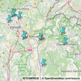 Mappa Via Settembrini, 21046 Malnate VA, Italia (5.60636)