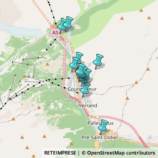 Mappa Via Crolix, 11013 Courmayeur AO, Italia (1.08083)