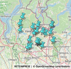 Mappa Via dei Mille, 21046 Malnate VA, Italia (10.7125)