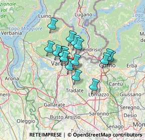Mappa Via dei Mille, 21046 Malnate VA, Italia (8.92882)