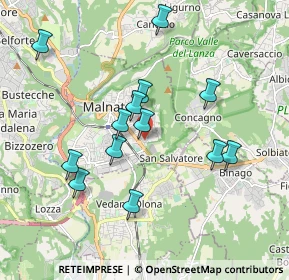 Mappa Via dei Mille, 21046 Malnate VA, Italia (1.75615)