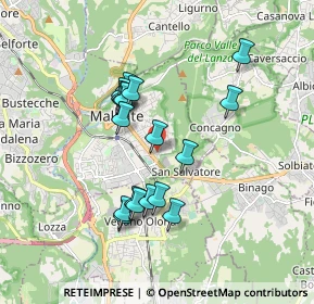 Mappa Via dei Mille, 21046 Malnate VA, Italia (1.54833)