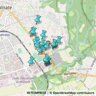 Mappa Via Luigi Settembrini, 21046 Malnate VA, Italia (0.2975)