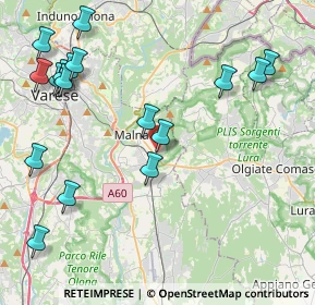 Mappa Via dei Mille, 21046 Malnate VA, Italia (5.11588)